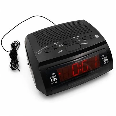 Divkāršs modinātājs digitālais radio pulkstenis